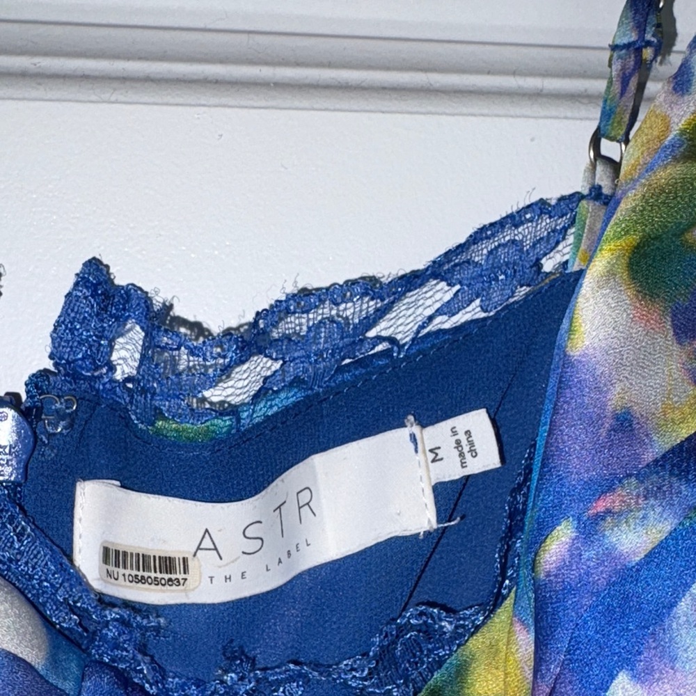 Astr Blue Floral Maxi Dress - Picture 4 of 8